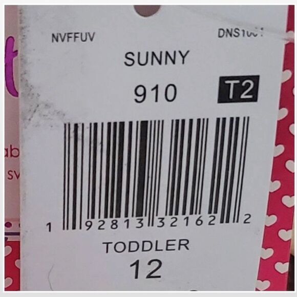 New Stepping Stone Shoes  Kid Size 12 Girls White & Pink Rainbow Sandals NWT - Picture 16 of 16